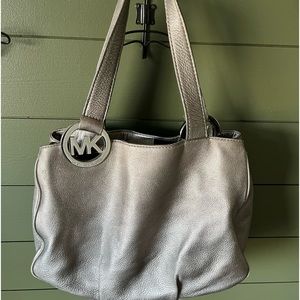 Michael Kors Platinum color medium size bag, excellent condition